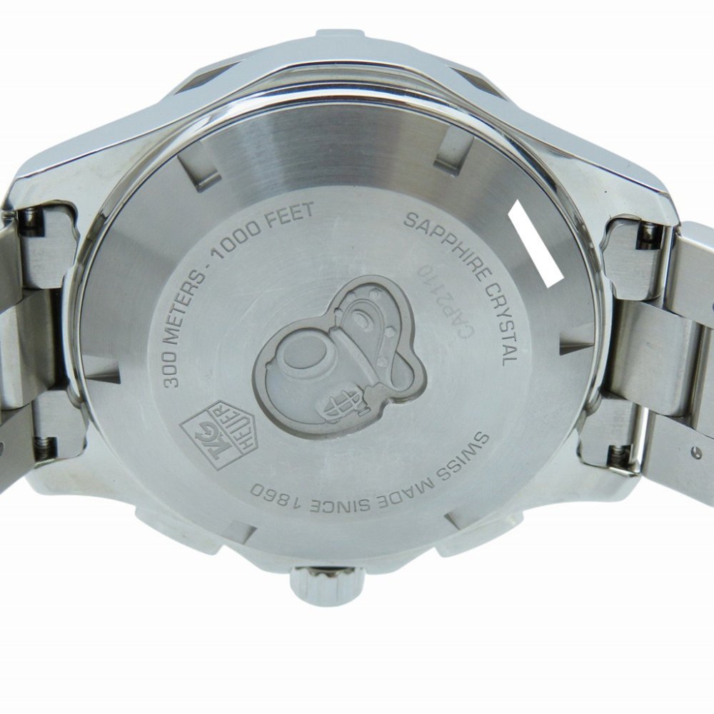 TAG Heuer Aquaracer Chronograph CAP2110 Automatic Watch, Stainless Steel, Bla... - Picture 5 of 7
